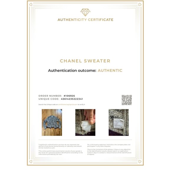 Vintage Chanel 1999 Fall Runway Grey Wool Fringe Sweater - FR 40 - Picture 16 of 16